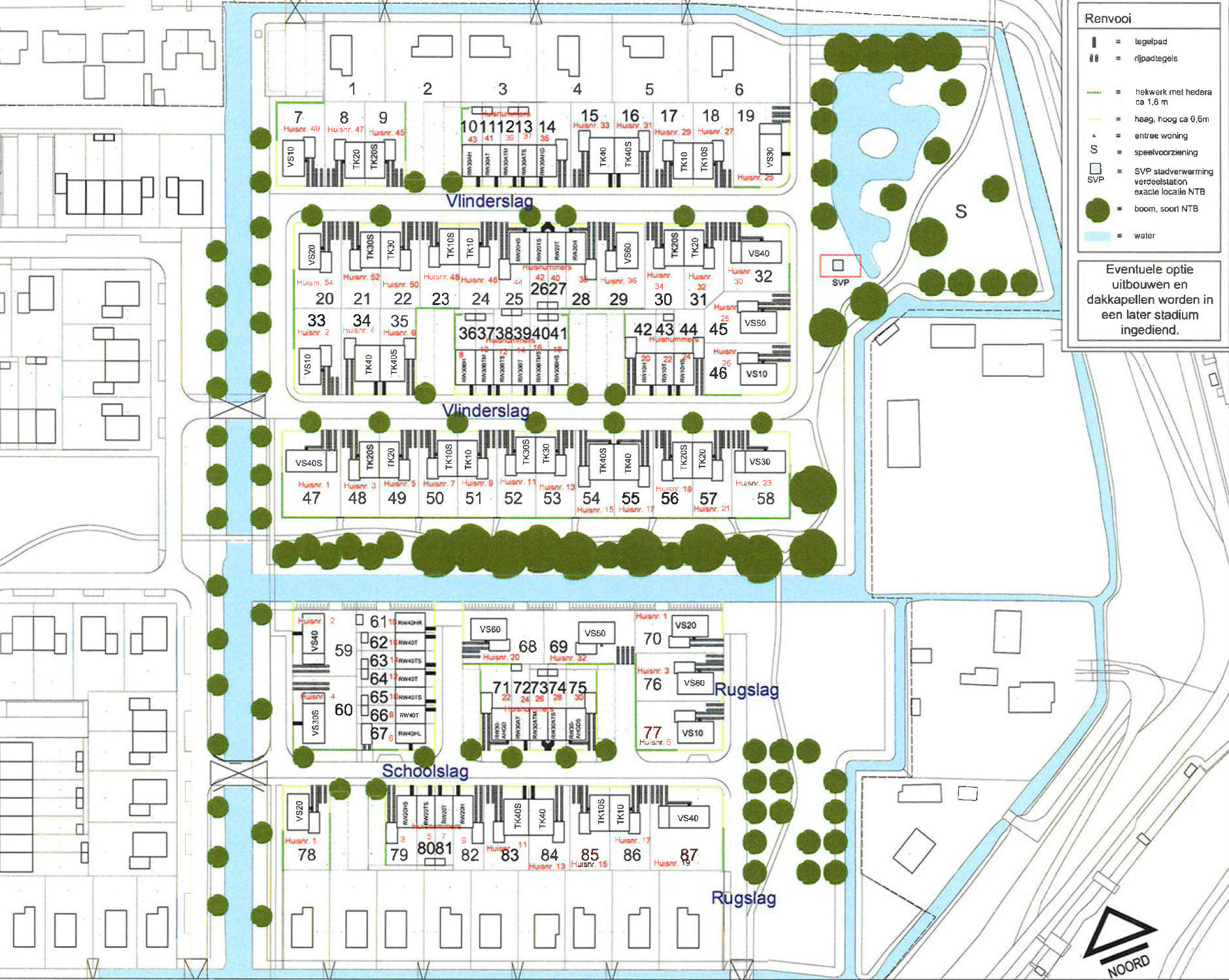 Straatnamen Fase 1 Bekend